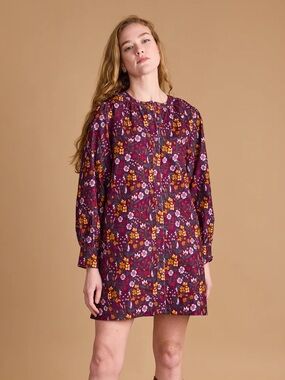 Double A Leslie Wildflower Corduroy Dress